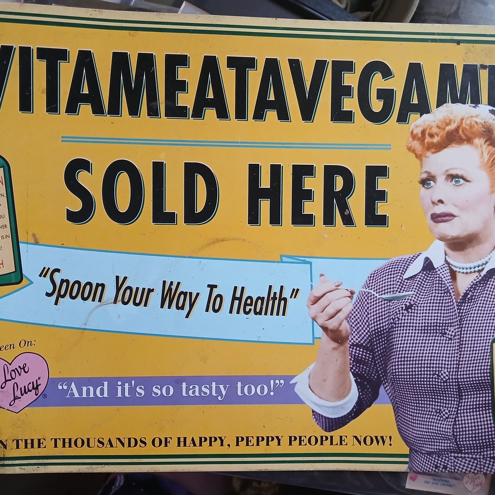 Vintage Vitameatavegamin Sign